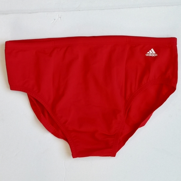 Adidas Performance Men's Red InfiniteX Plus Solid Swim Brief AMX8621 Size 36 NWT - Picture 1 of 3